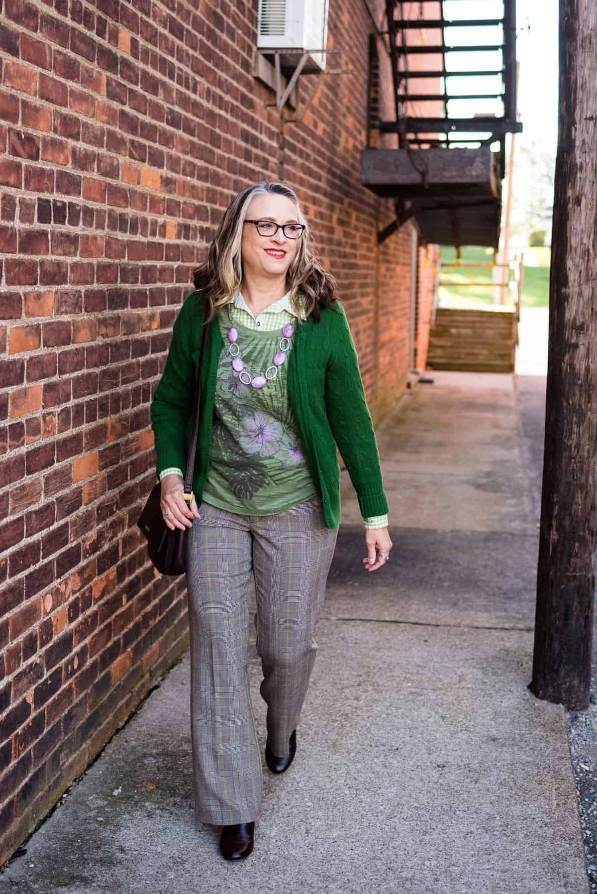 Plaid+trousers+with+green