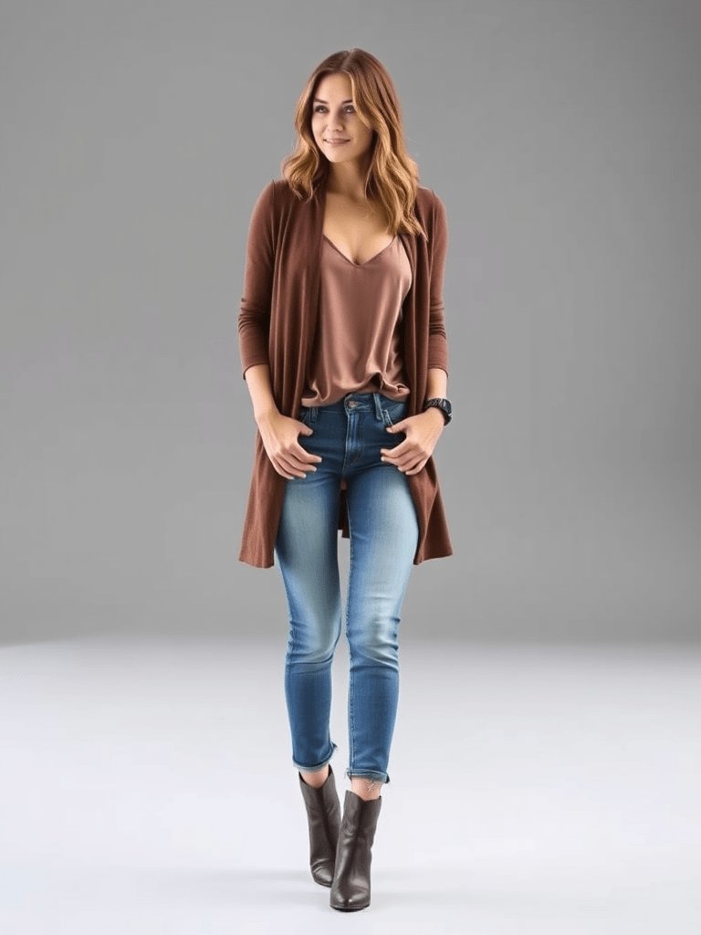 Cardigan cami outfit