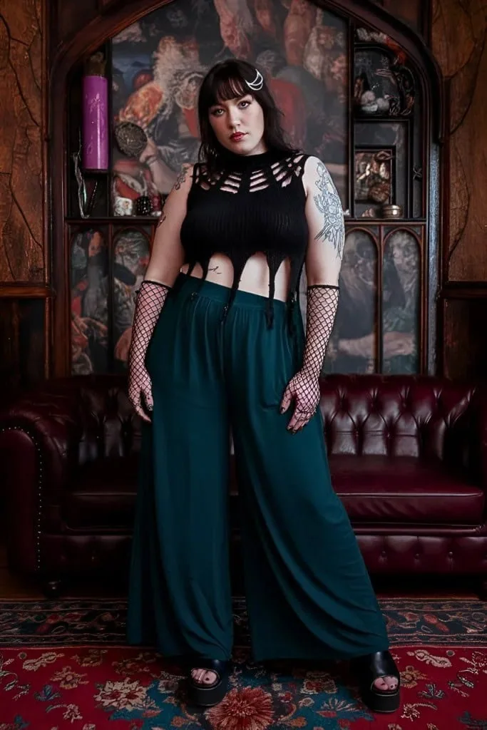 Plus-Size-Distressed-Web-Knit-Summer-Goth-Outfit-683x1024