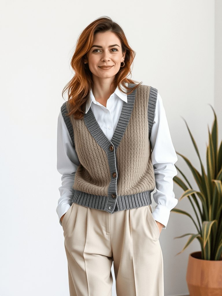 Sweater vest outfit
