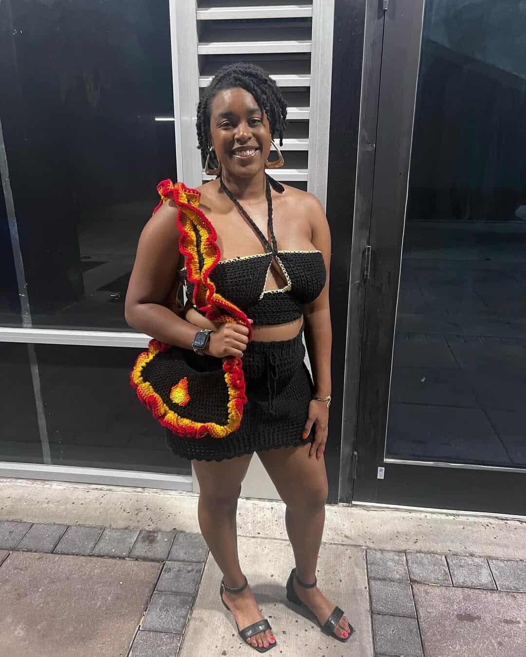 Made this entire outfit for the Megan thee Stallion Concert last week Yara Top Pattern by